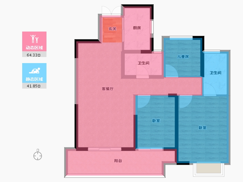 河南省-信阳市-春晖上河珺-95.01-户型库-动静分区