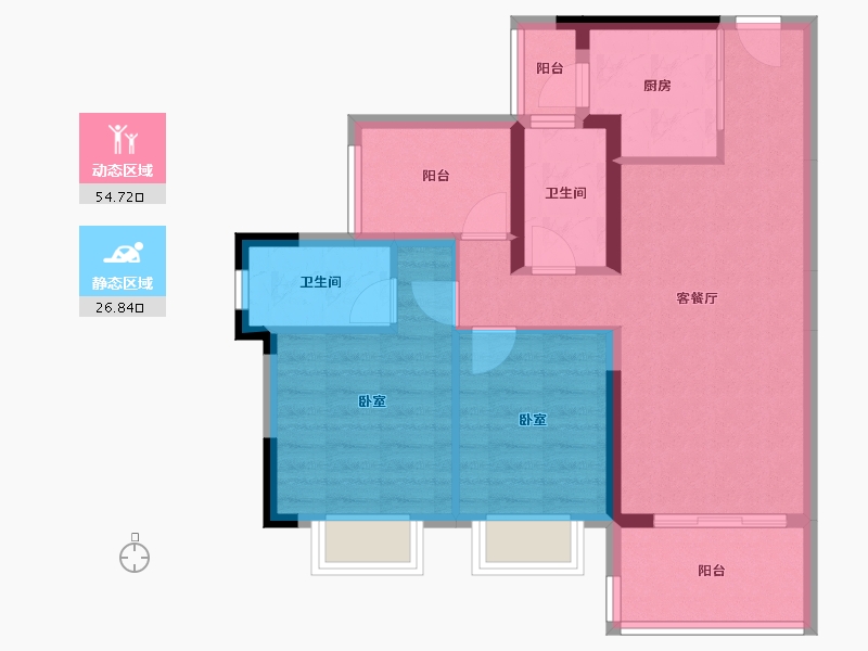 广东省-惠州市-金辉优步学府-72.18-户型库-动静分区