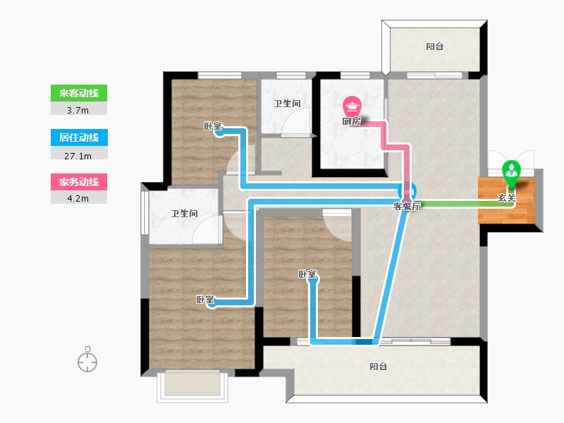 河南省-信阳市-春晖上河珺-103.01-户型库-动静线