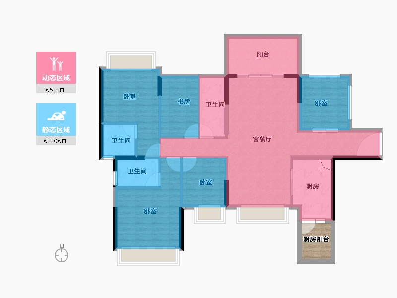 广东省-湛江市-硕基一品-116.49-户型库-动静分区