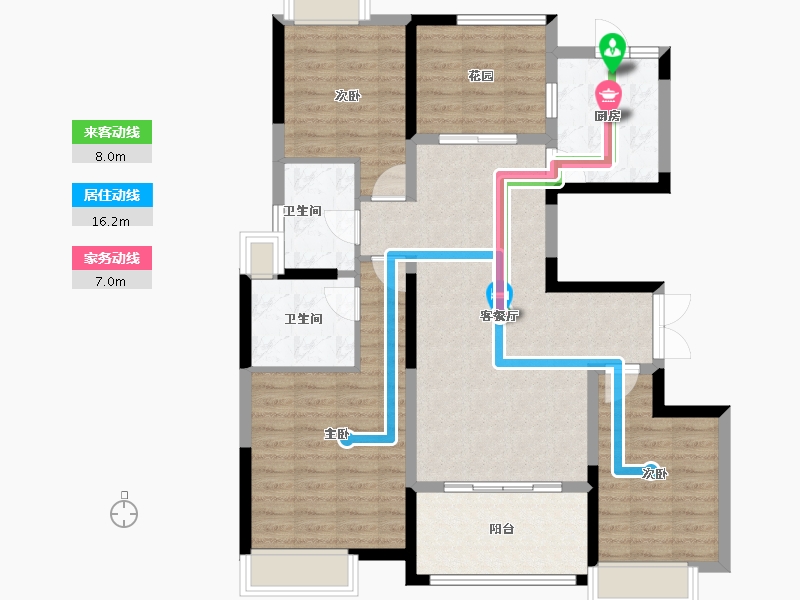 湖南省-湘潭市-湘潭万达广场（万达华府）-102.31-户型库-动静线