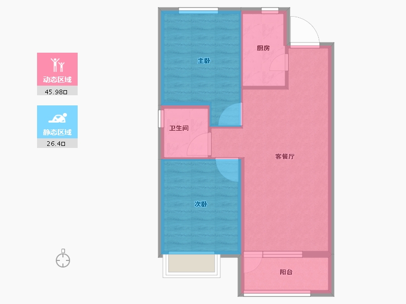 山东省-青岛市-天一仁和珑樾尚璟-65.00-户型库-动静分区