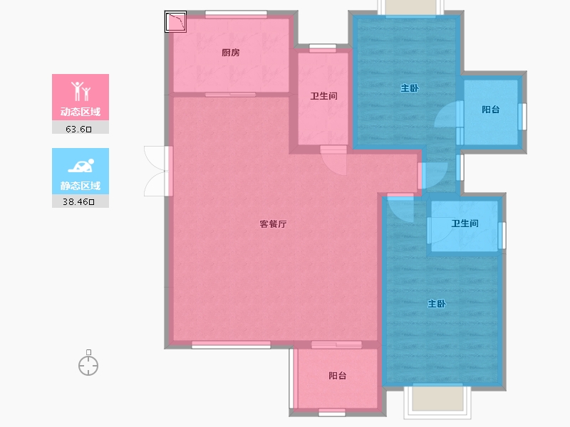 湖北省-黄冈市-御墅湾-91.51-户型库-动静分区