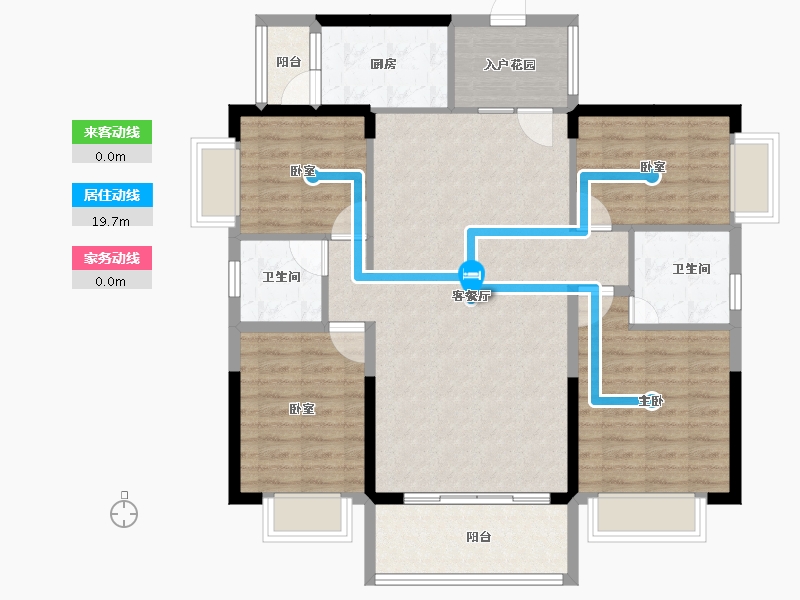 广东省-惠州市-云峰花园-105.77-户型库-动静线