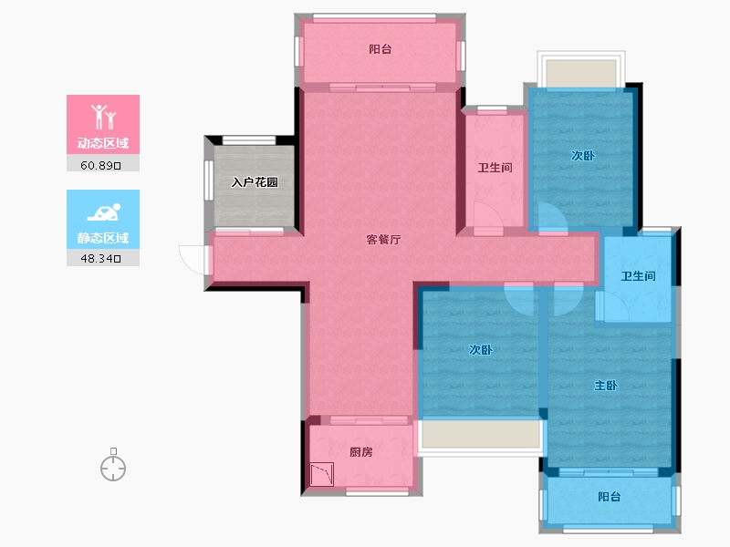 湖南省-湘潭市-火炬学府-101.66-户型库-动静分区