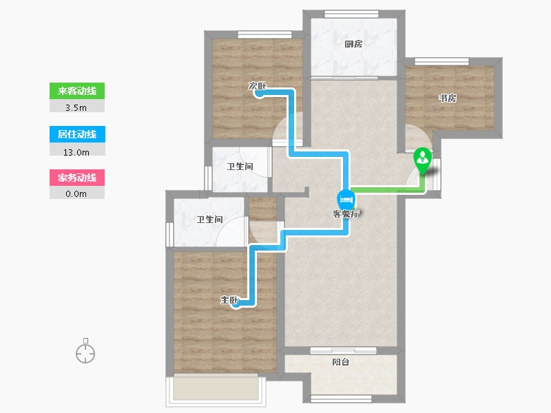 山东省-威海市-保集蓝郡-79.21-户型库-动静线