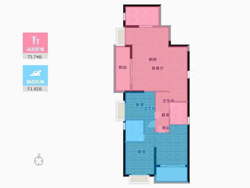 湖北省-武汉市-顶琇国际城-114.34-户型库-动静分区