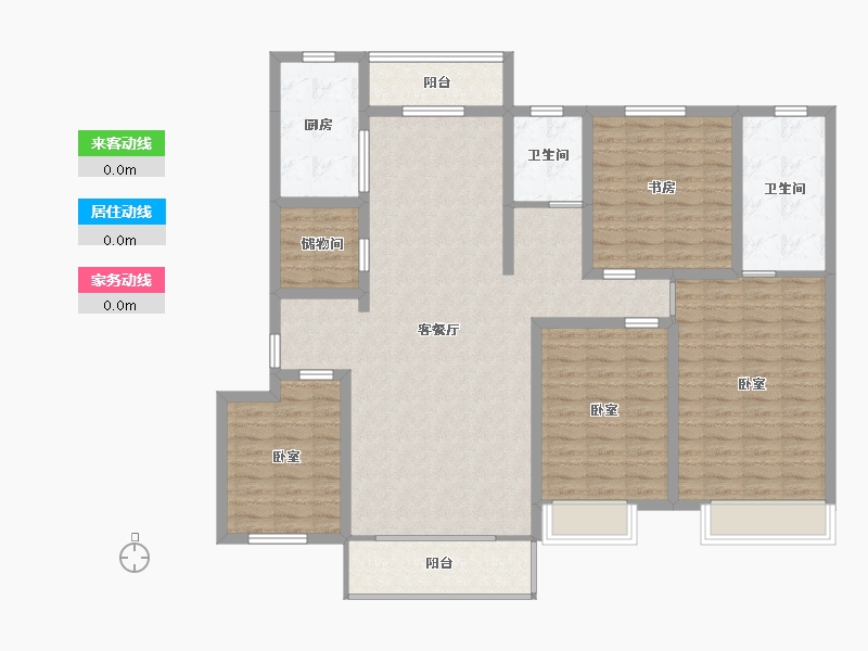 河南省-许昌市-建业北海森林半岛-138.00-户型库-动静线