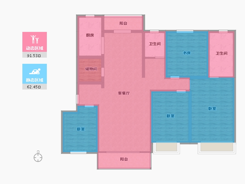 河南省-许昌市-建业北海森林半岛-138.00-户型库-动静分区