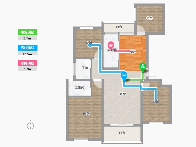 河南省-信阳市-如意城左岸公园（五区）-99.21-户型库-动静线