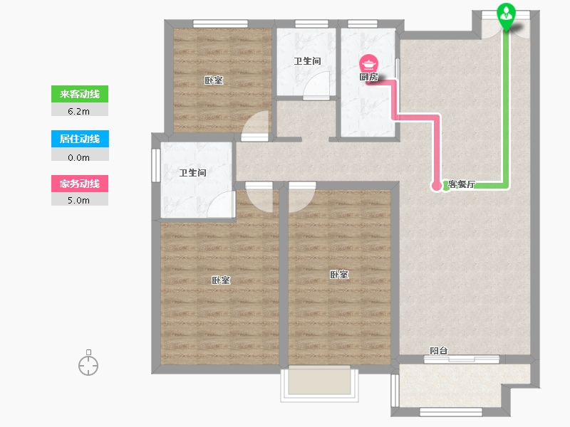 江苏省-镇江市-欣悦华庭-103.30-户型库-动静线