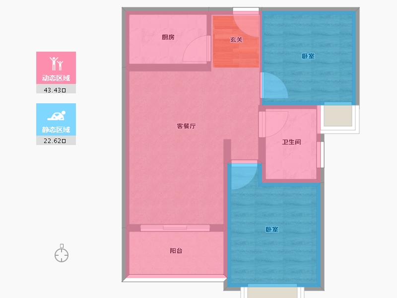 河南省-信阳市-西城公馆-58.50-户型库-动静分区