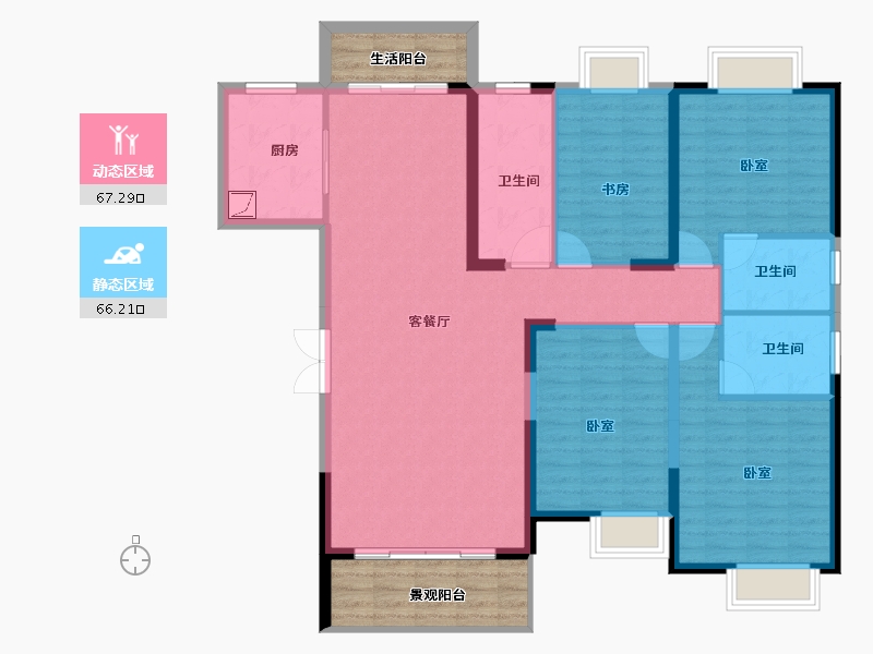 广东省-湛江市-徐闻凤凰谷-132.45-户型库-动静分区