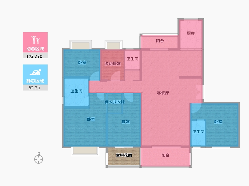 湖北省-宜昌市-长阳碧桂园-174.19-户型库-动静分区