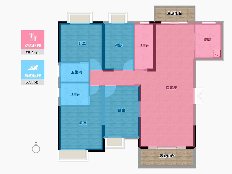 广东省-湛江市-徐闻凤凰谷-135.57-户型库-动静分区