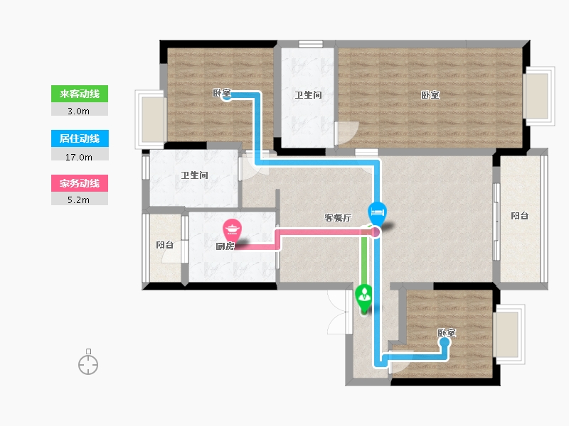 湖北省-武汉市-光谷创新天地-107.09-户型库-动静线