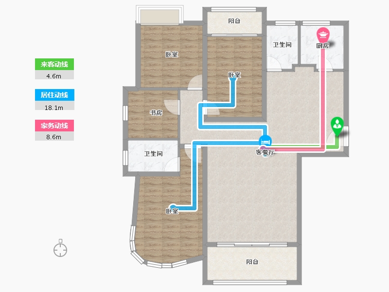 广东省-汕头市-海璇明珠-125.10-户型库-动静线