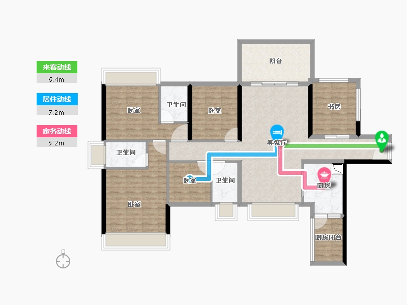 广东省-湛江市-硕基一品-123.30-户型库-动静线