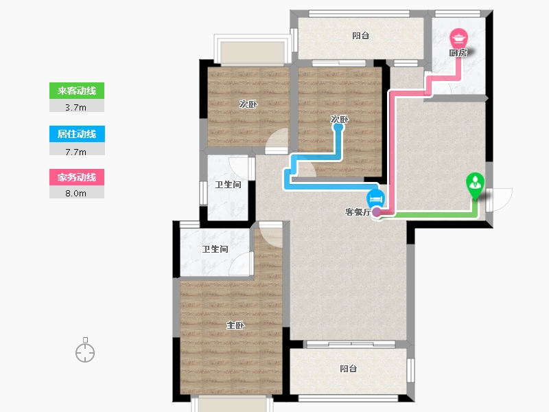 湖南省-湘潭市-火炬学府-96.88-户型库-动静线