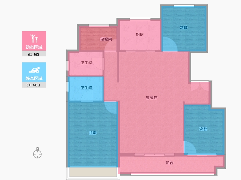 山东省-威海市-保集蓝郡-123.00-户型库-动静分区