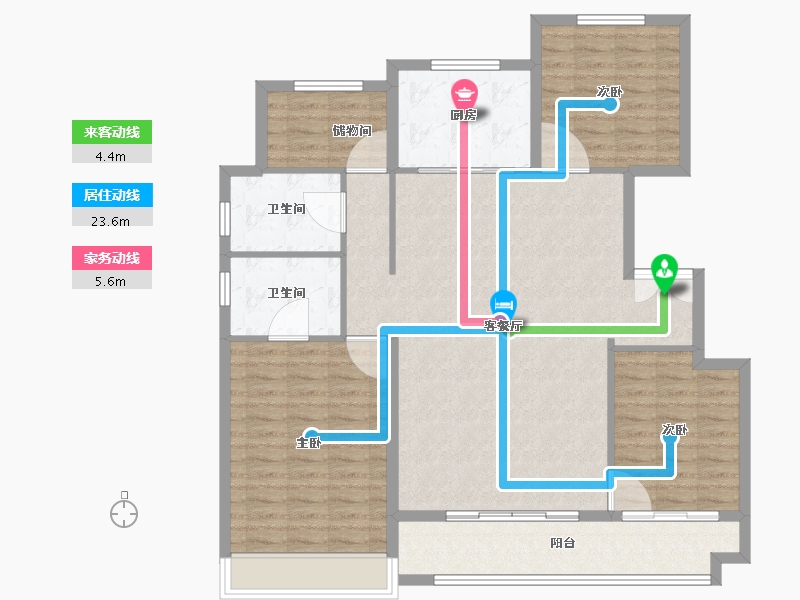 山东省-威海市-保集蓝郡-123.00-户型库-动静线