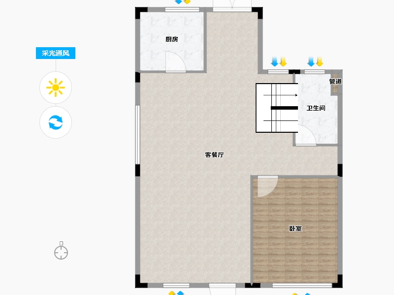 浙江省-宁波市-绿地铂澜府-157.00-户型库-采光通风