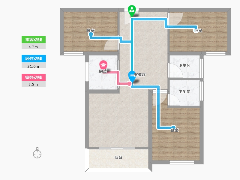 河南省-信阳市-中环荣域宝源-81.01-户型库-动静线