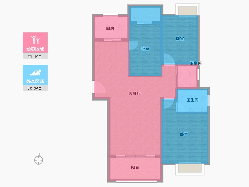 广东省-汕头市-海璇明珠-100.37-户型库-动静分区