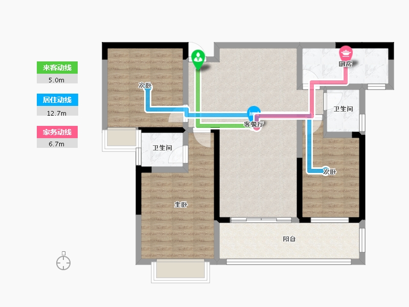 湖南省-湘潭市-火炬学府-93.34-户型库-动静线