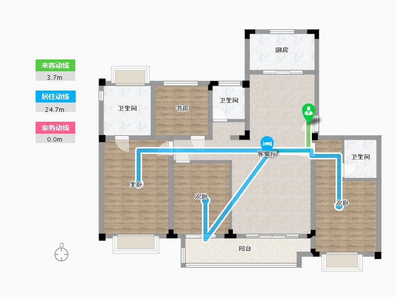 江苏省-淮安市-清和园-134.10-户型库-动静线