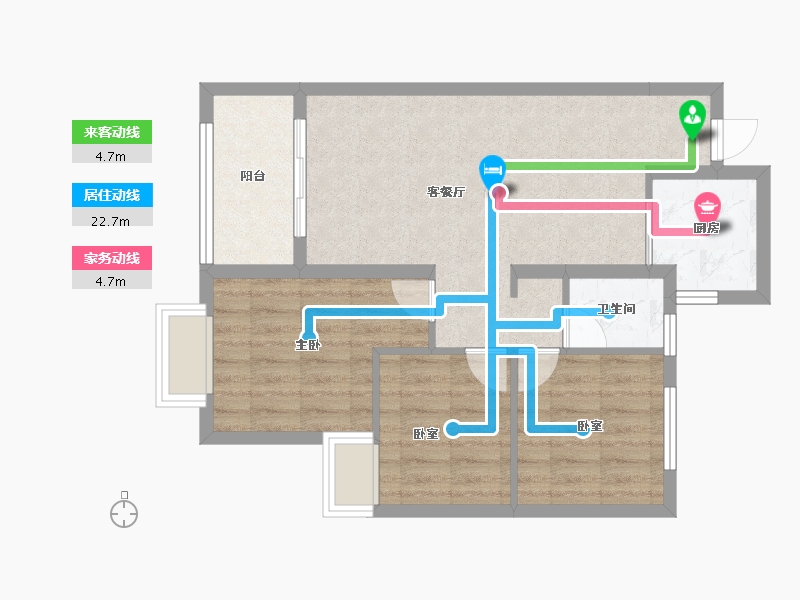 福建省-厦门市-首开龙湖春江彼岸-65.48-户型库-动静线