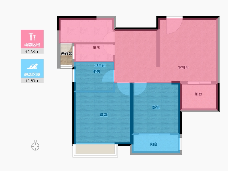 广东省-汕头市-海璇明珠-82.70-户型库-动静分区