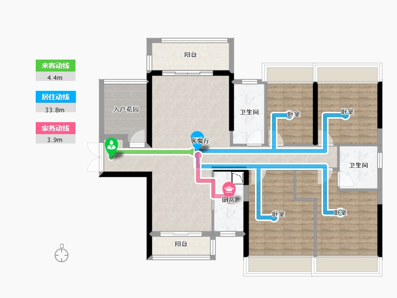 广东省-广州市-保利紫山花园-111.30-户型库-动静线