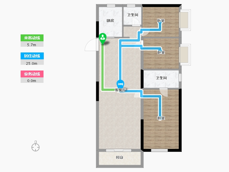 湖北省-武汉市-中建壹品澜荟-102.74-户型库-动静线