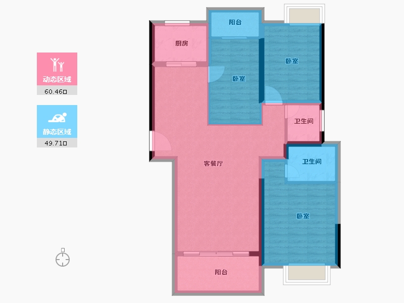 广东省-汕头市-海璇明珠-98.69-户型库-动静分区