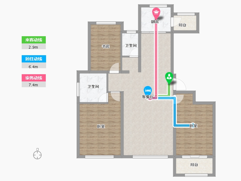 山东省-潍坊市-绿城水郡-114.10-户型库-动静线