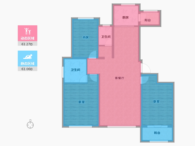 山东省-潍坊市-绿城水郡-114.10-户型库-动静分区