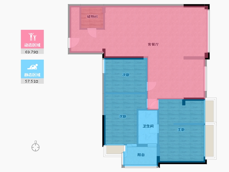 广东省-揭阳市-榕东丽景-115.93-户型库-动静分区