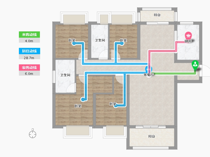 湖北省-孝感市-安陆水岸华府-98.05-户型库-动静线