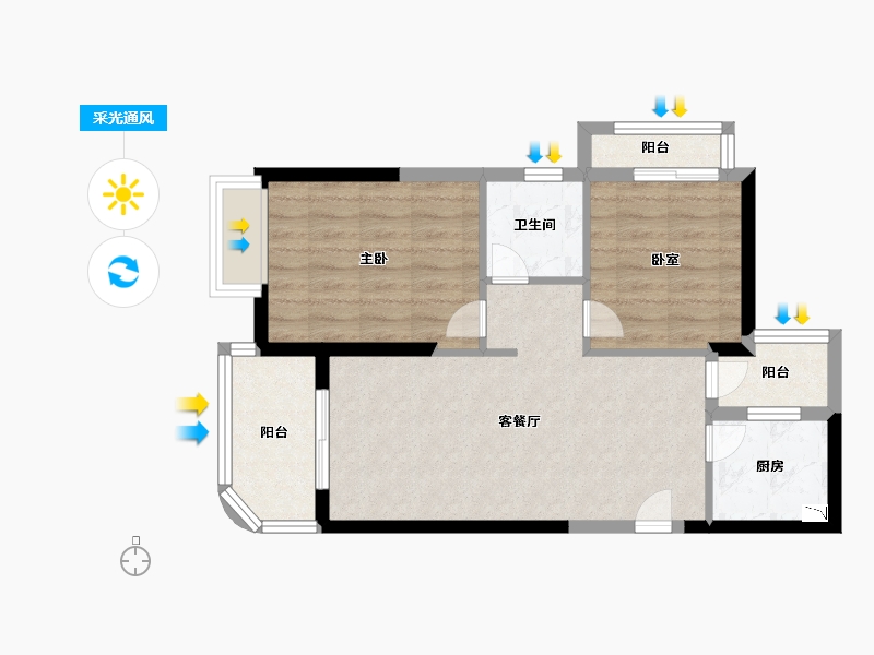 福建省-厦门市-招商卡达凯斯-62.01-户型库-采光通风