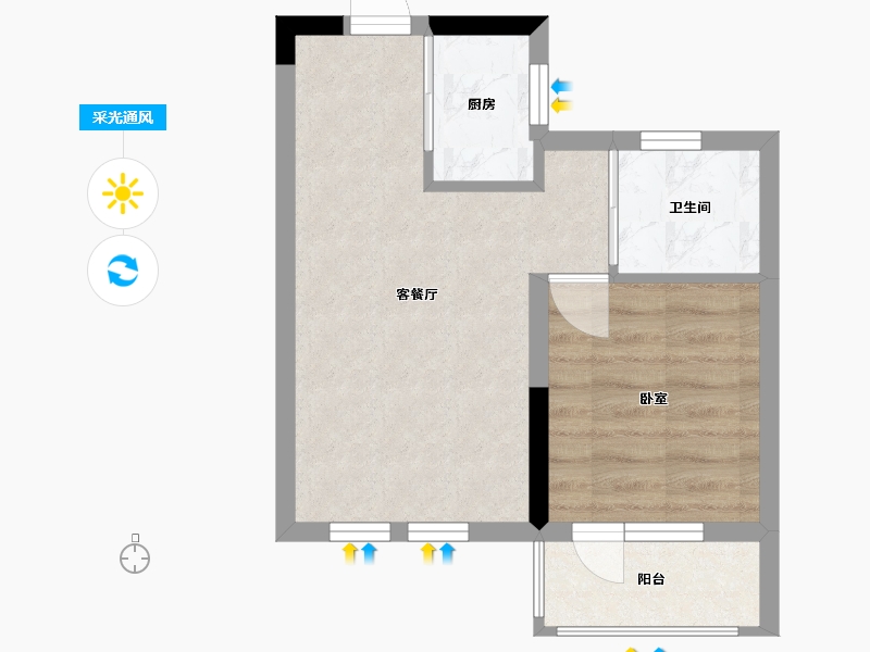 湖北省-宜昌市-海航通航空港城-36.25-户型库-采光通风