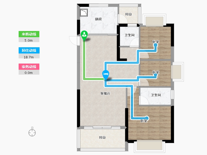 广东省-江门市-江门恒大悦珑湾-81.87-户型库-动静线