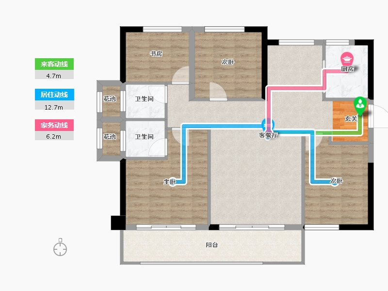 安徽省-宿州市-宿州院子-102.01-户型库-动静线