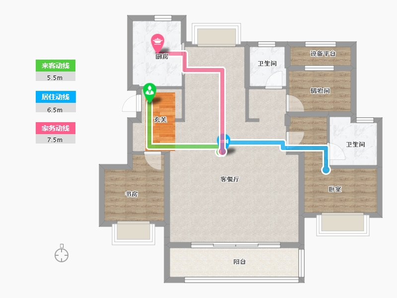 浙江省-绍兴市-公元2020-99.70-户型库-动静线