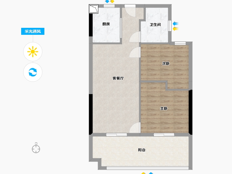 广东省-惠州市-中海汤泉-72.48-户型库-采光通风