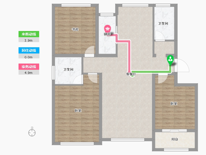 山东省-潍坊市-绿城水郡-113.00-户型库-动静线