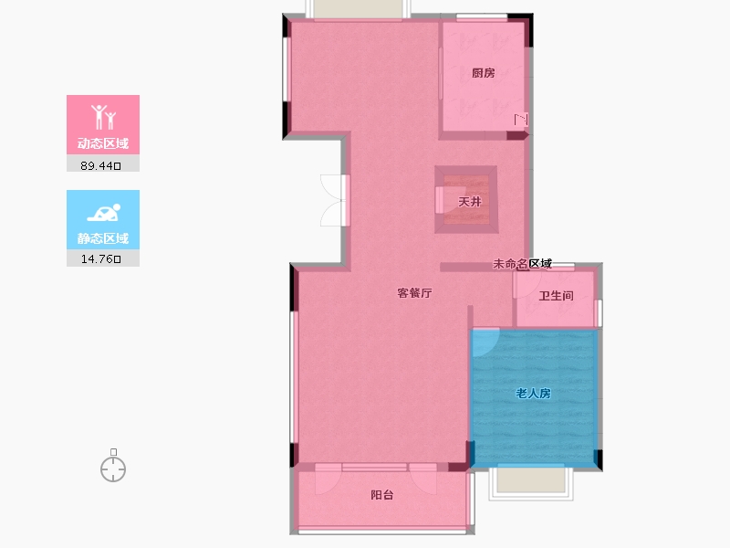 广东省-江门市-保利西海岸半岛-93.76-户型库-动静分区