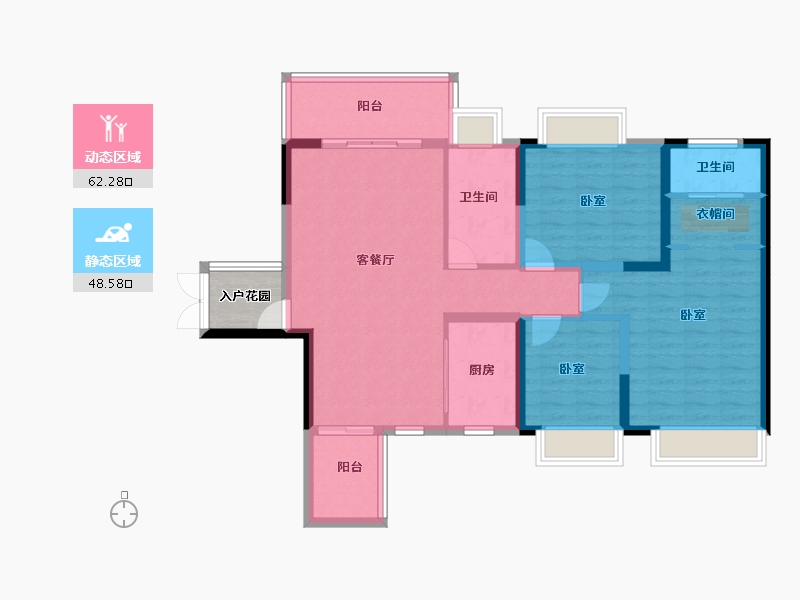 广东省-佛山市-通号天聚广场-102.84-户型库-动静分区