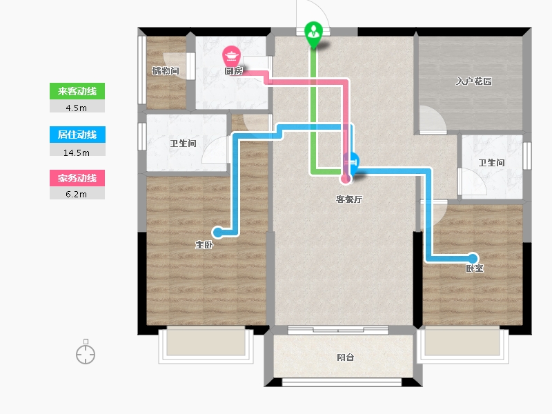 广东省-肇庆市-海伦堡海伦印象-90.01-户型库-动静线