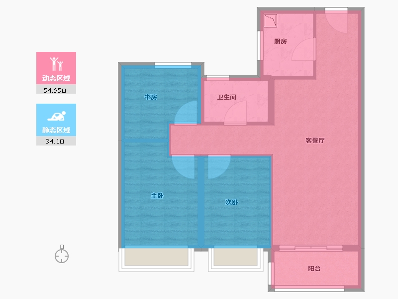 山东省-济南市-中粮祥云-80.00-户型库-动静分区